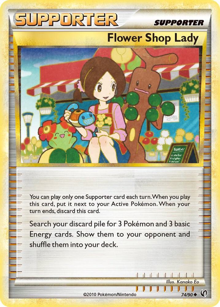 Flower Shop Lady 74/90 (Undaunted)  - Reverse Holofoil | Good Games Adelaide SA