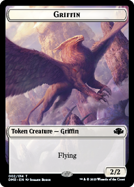 Griffin Token [Dominaria Remastered Tokens] | Good Games Adelaide SA