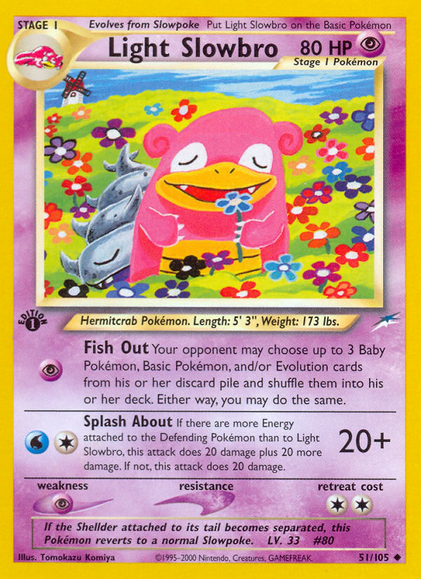 Light Slowbro (51/105) [Neo Destiny 1st Edition] | Good Games Adelaide SA