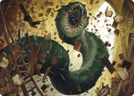 Bookwurm Art Card [Strixhaven: School of Mages Art Series] | Good Games Adelaide SA