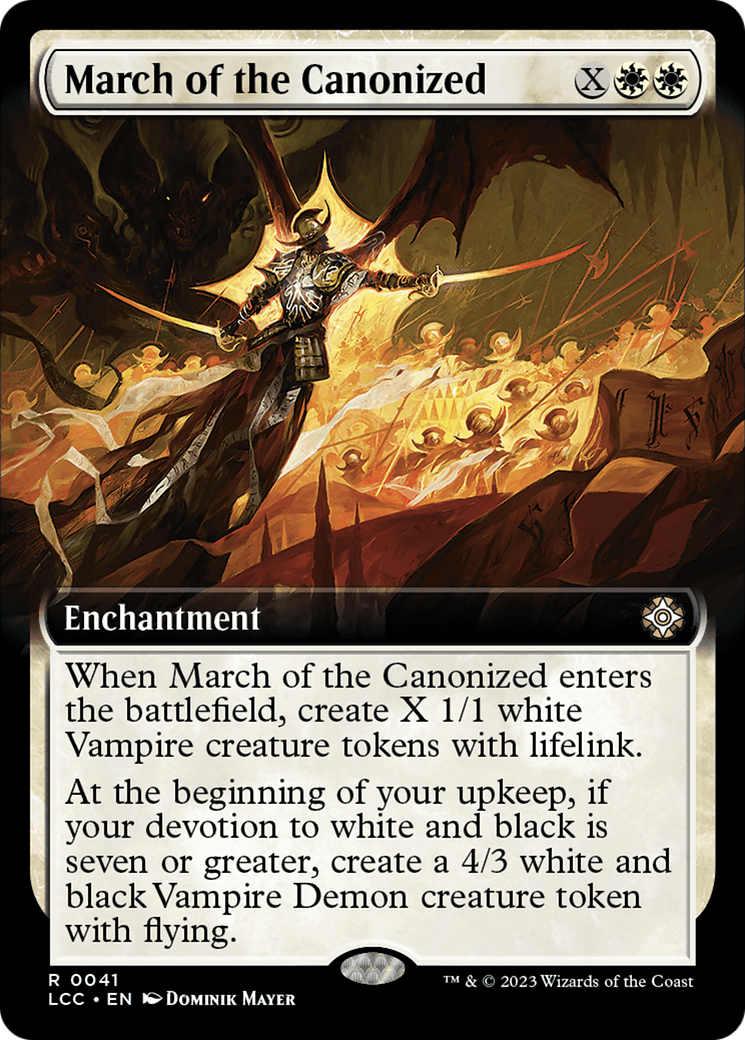 March of the Canonized (Extended Art) [The Lost Caverns of Ixalan Commander] | Good Games Adelaide SA