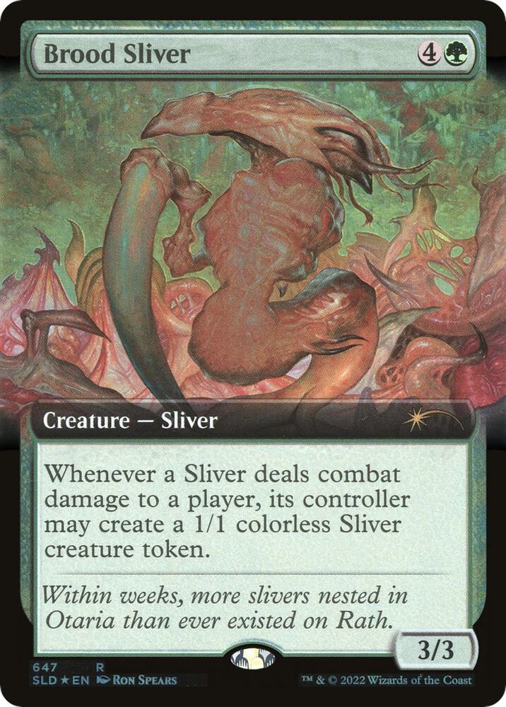 Brood Sliver Extended Art 647 (Secret Lair Drop Series)  - Foil | Good Games Adelaide SA