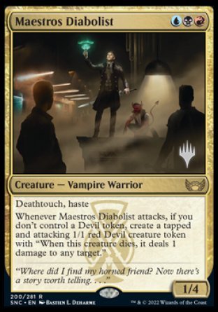 Maestros Diabolist (Promo Pack) [Streets of New Capenna Promos] | Good Games Adelaide SA