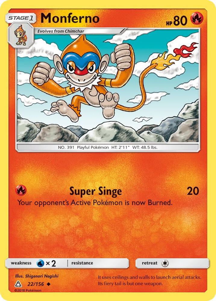 Monferno 22/156 (SM - Ultra Prism)  | Good Games Adelaide SA