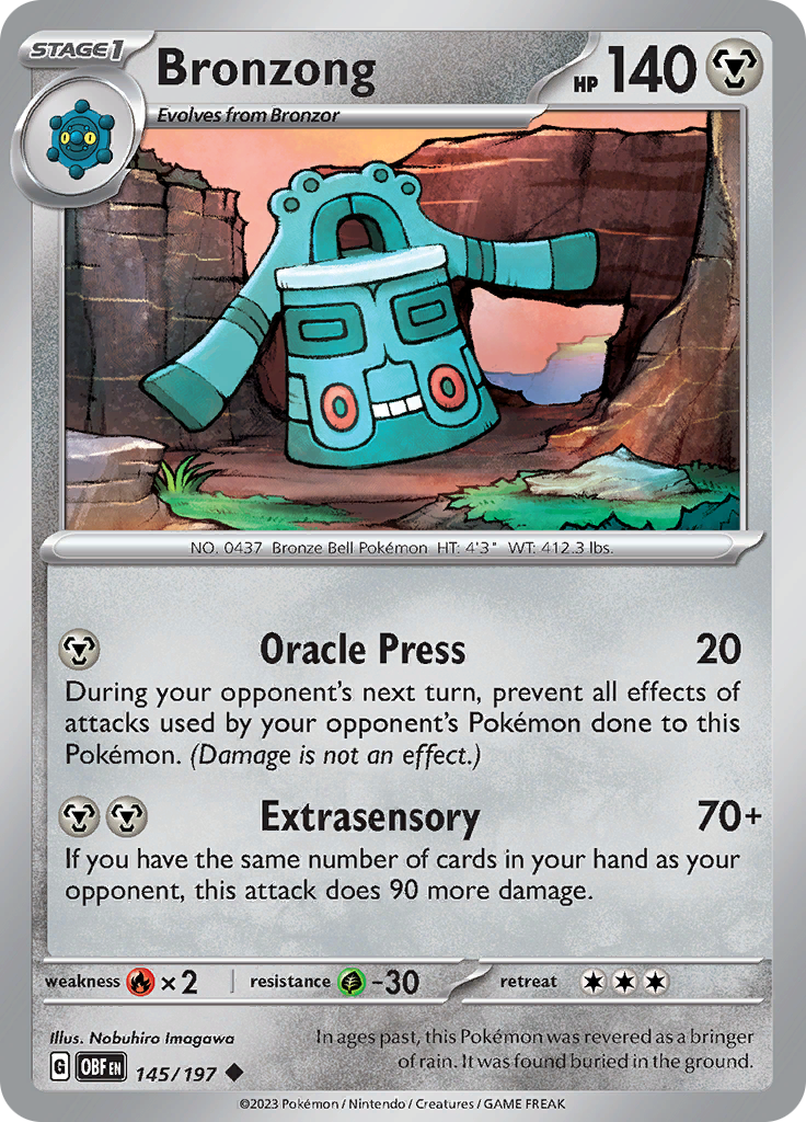 Bronzong (145/197) [Scarlet & Violet: Obsidian Flames] | Good Games Adelaide SA