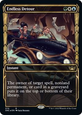 Endless Detour Gilded Foil 370 (Streets of New Capenna)  - Foil | Good Games Adelaide SA