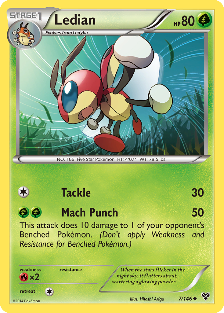 Ledian (7/146) [XY: Base Set] | Good Games Adelaide SA