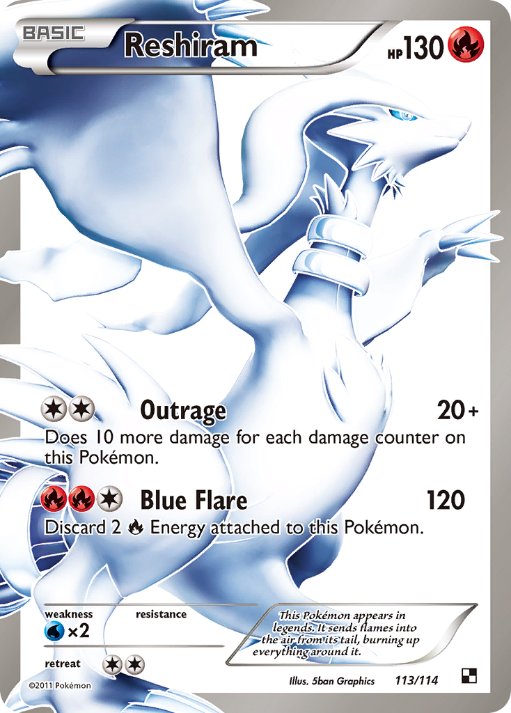 Reshiram (113/114) [Black & White: Base Set] | Good Games Adelaide SA