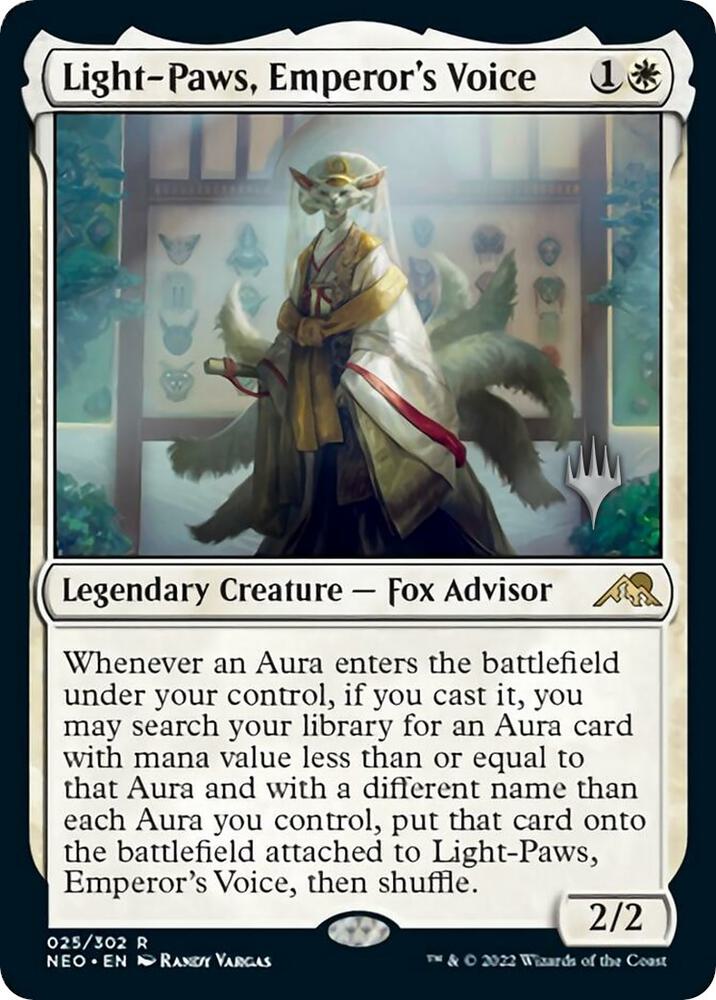 Light Paws Emperors Voice 25 (Promo Pack: Kamigawa: Neon Dynasty)  - Foil | Good Games Adelaide SA