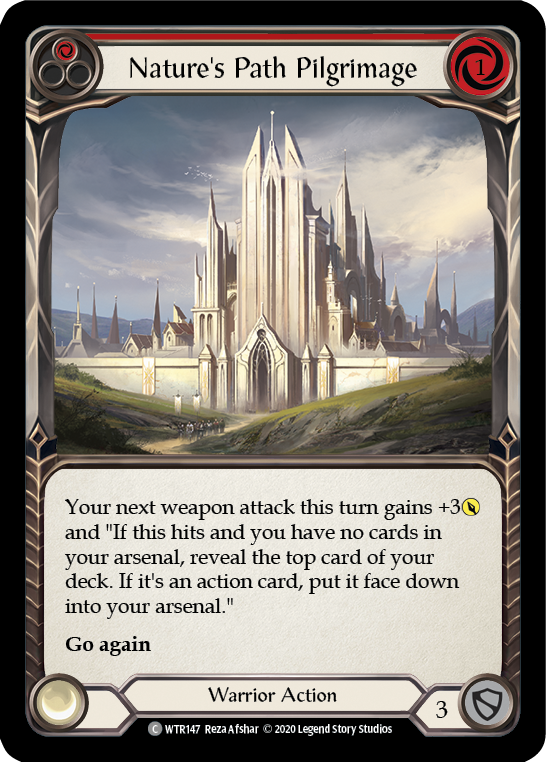 Nature's Path Pilgrimage (Red) [U-WTR147] Unlimited Rainbow Foil | Good Games Adelaide SA