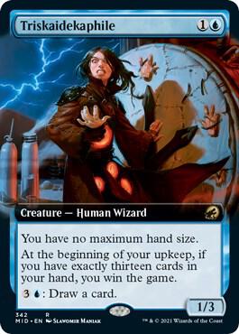 Triskaidekaphile Extended Art 342 (Innistrad: Midnight Hunt)  - Foil | Good Games Adelaide SA