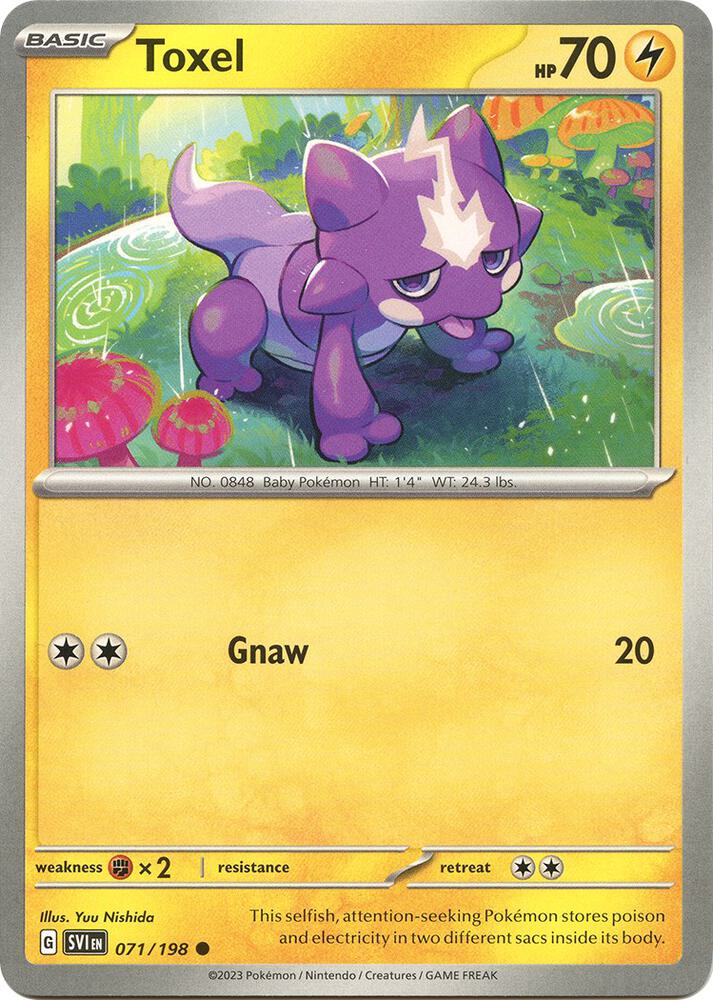 Toxel 071/198 (SV01: Scarlet & Violet Base Set)  | Good Games Adelaide SA
