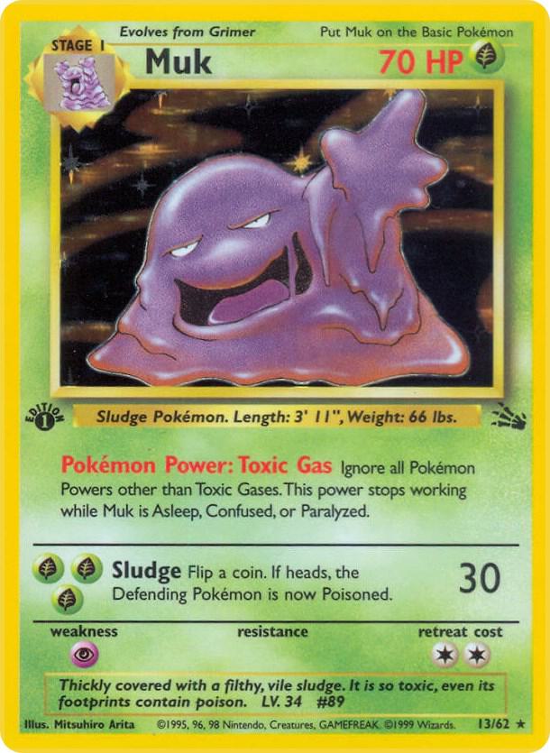 Muk 13/62 (Fossil)  - 1st Edition Holofoil | Good Games Adelaide SA