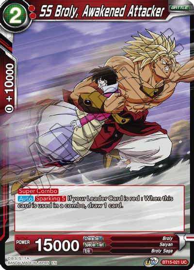 SS Broly, Awakened Attacker [BT15-021] | Good Games Adelaide SA