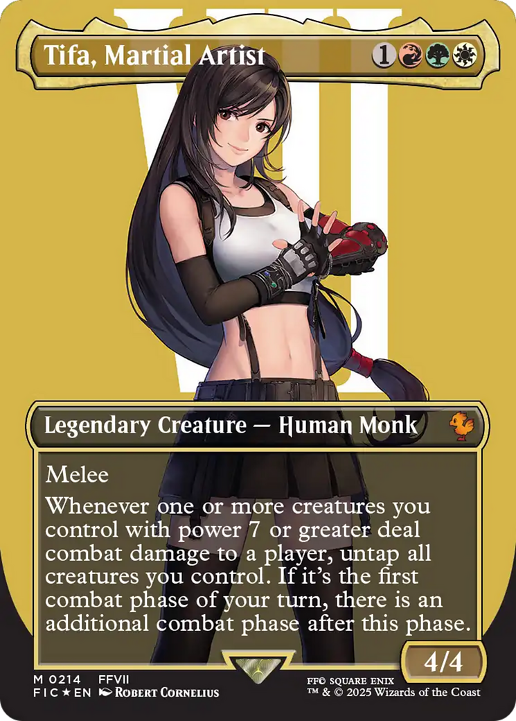 Tifa, Martial Artist (Borderless) (Surge Foil) [FINAL FANTASY Commander] | Good Games Adelaide SA