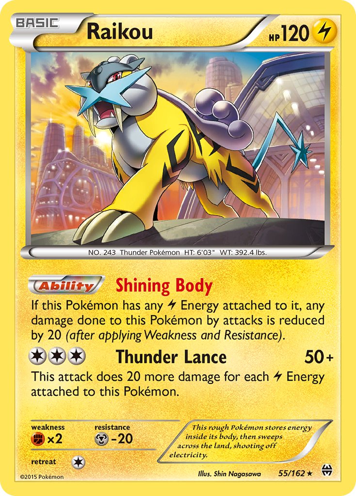Raikou (55/162) (Cosmos Holo) (Blister Exclusive) [XY: BREAKthrough] | Good Games Adelaide SA