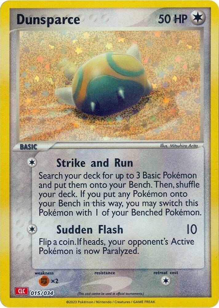 Dunsparce 015/034 (Trading Card Game Classic)  - Holofoil | Good Games Adelaide SA