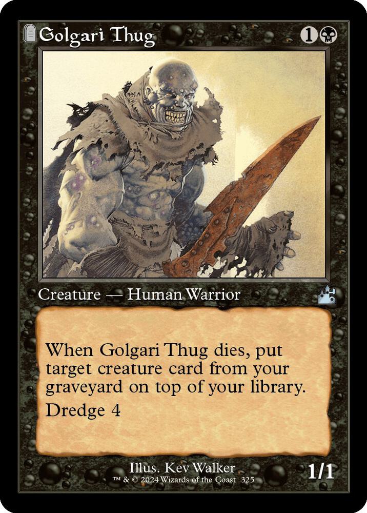 Golgari Thug 325 (Ravnica Remastered)  | Good Games Adelaide SA