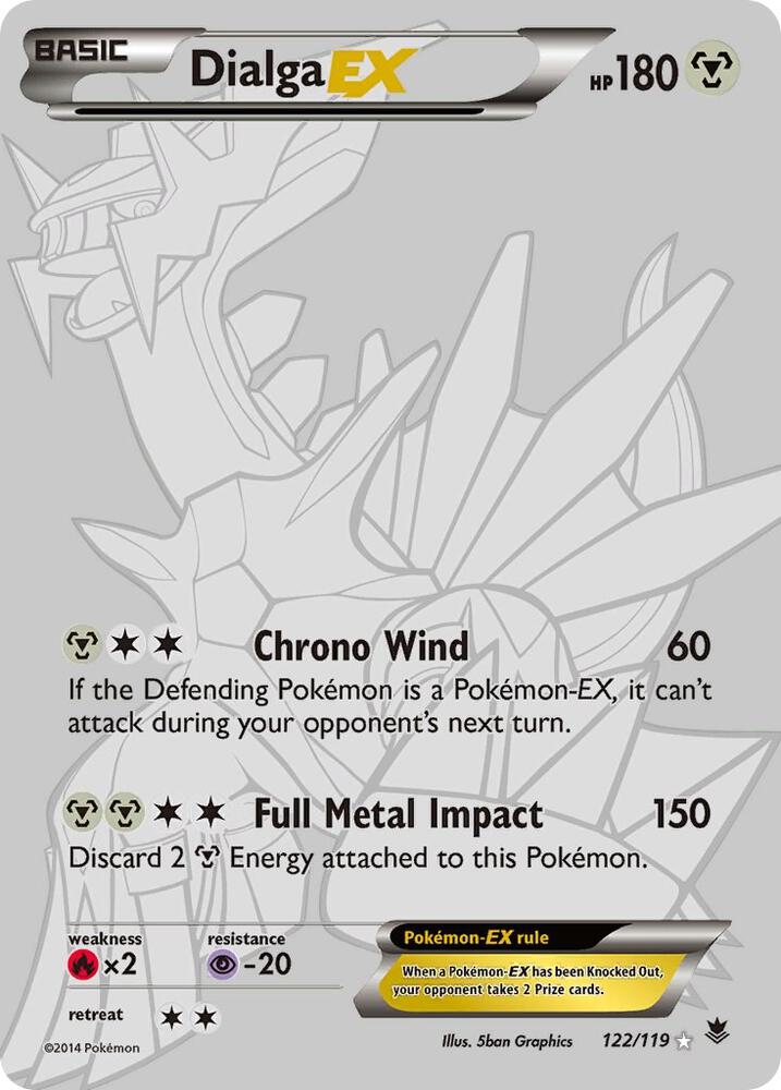Dialga EX Secret Rare 122/119 (XY - Phantom Forces)  - Holofoil | Good Games Adelaide SA