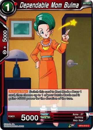 Dependable Mom Bulma [BT4-013] | Good Games Adelaide SA