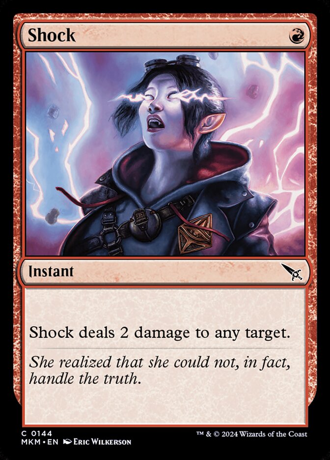 Shock 144 (Murders at Karlov Manor)  - Foil | Good Games Adelaide SA