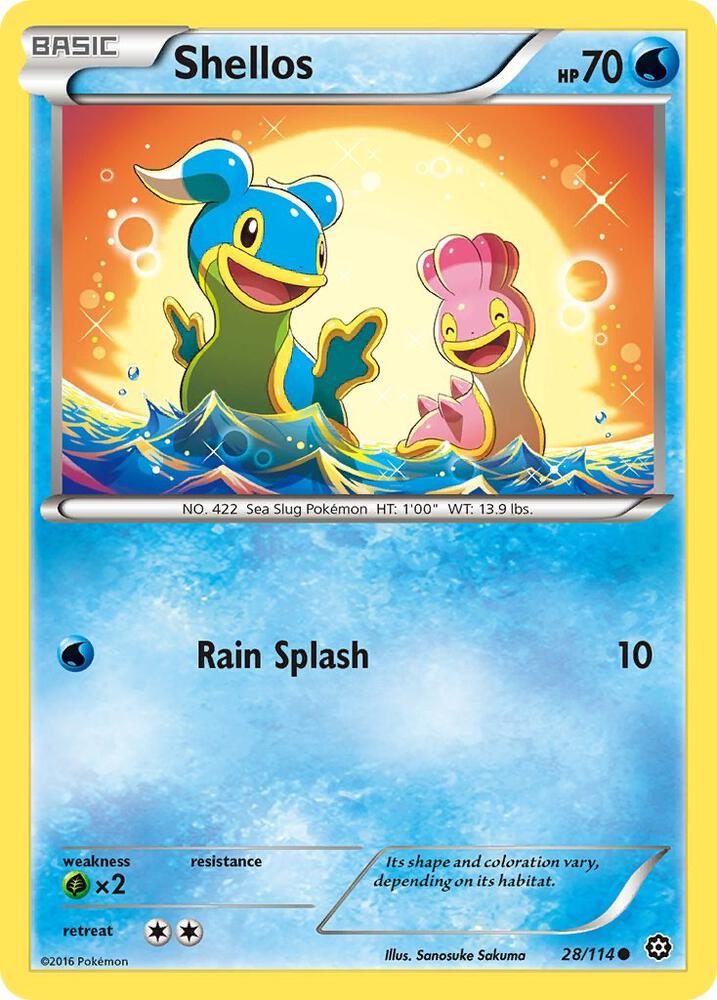 Shellos 28/114 (XY - Steam Siege)  | Good Games Adelaide SA