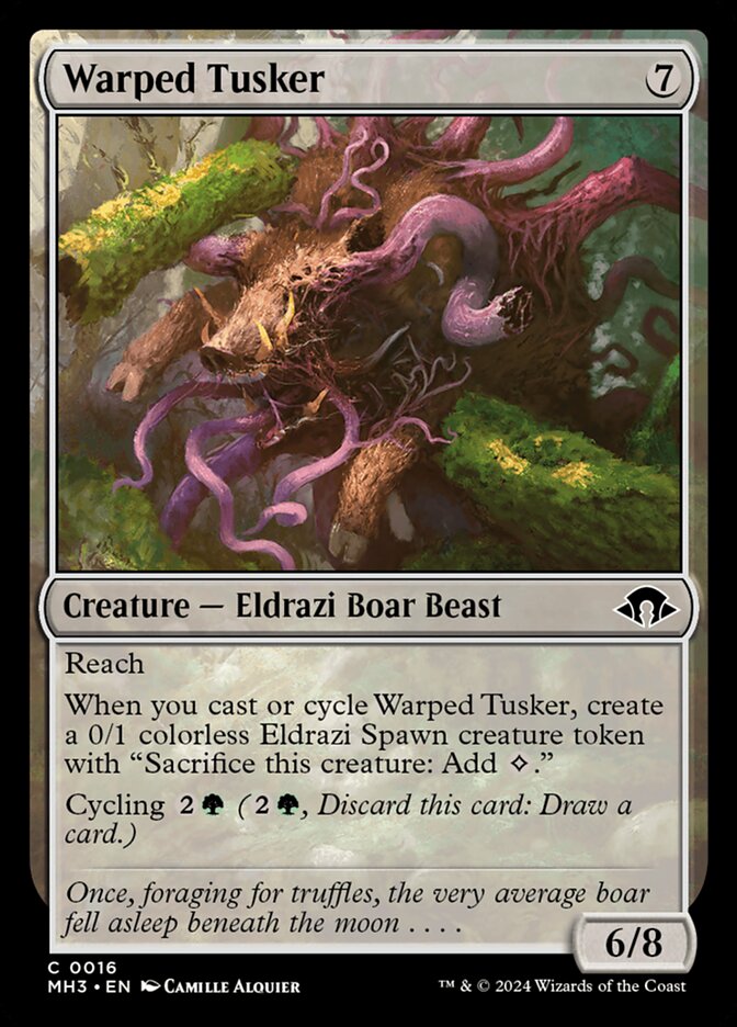Warped Tusker 16 (Modern Horizons 3)  - Foil | Good Games Adelaide SA