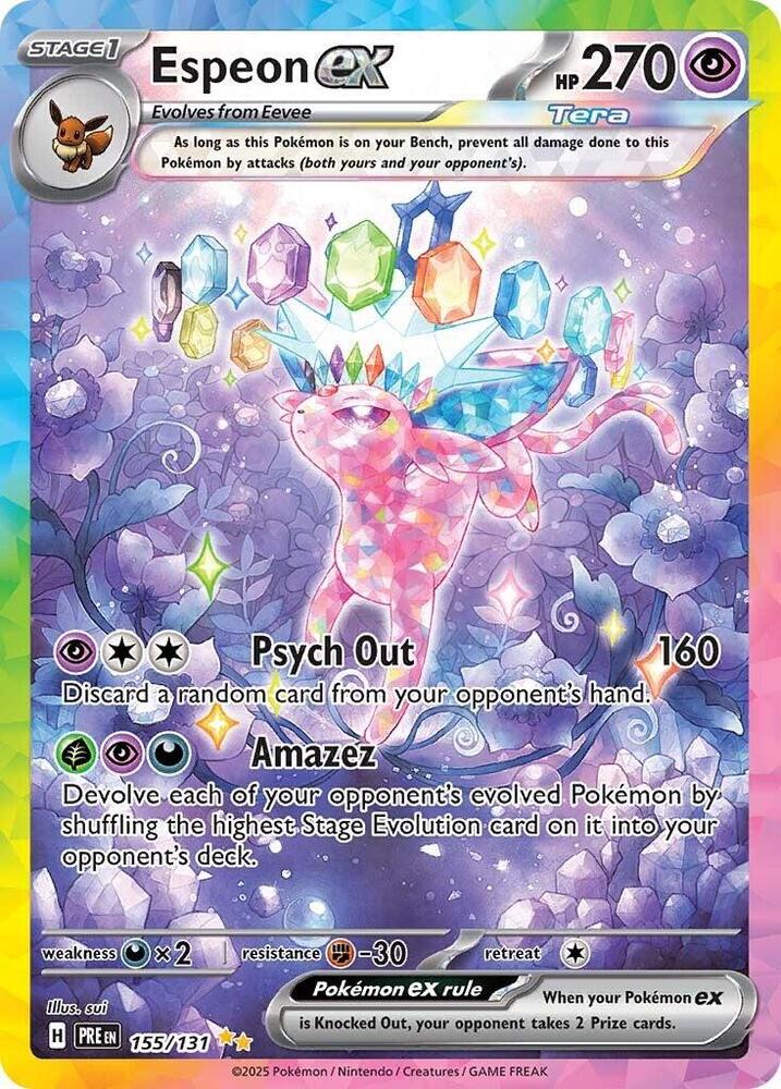 Espeon ex 155/131 (SV: Prismatic Evolutions)  - Holofoil | Good Games Adelaide SA