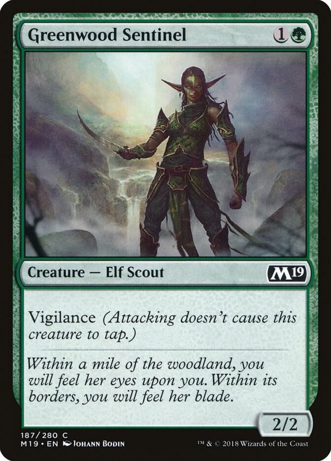 Greenwood Sentinel 187 (Core Set 2019)  - Foil | Good Games Adelaide SA