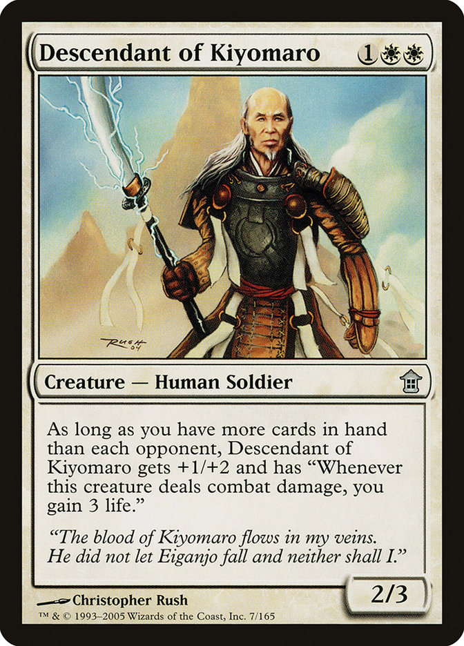 Descendant of Kiyomaro 7 (Saviors of Kamigawa)  - Foil | Good Games Adelaide SA