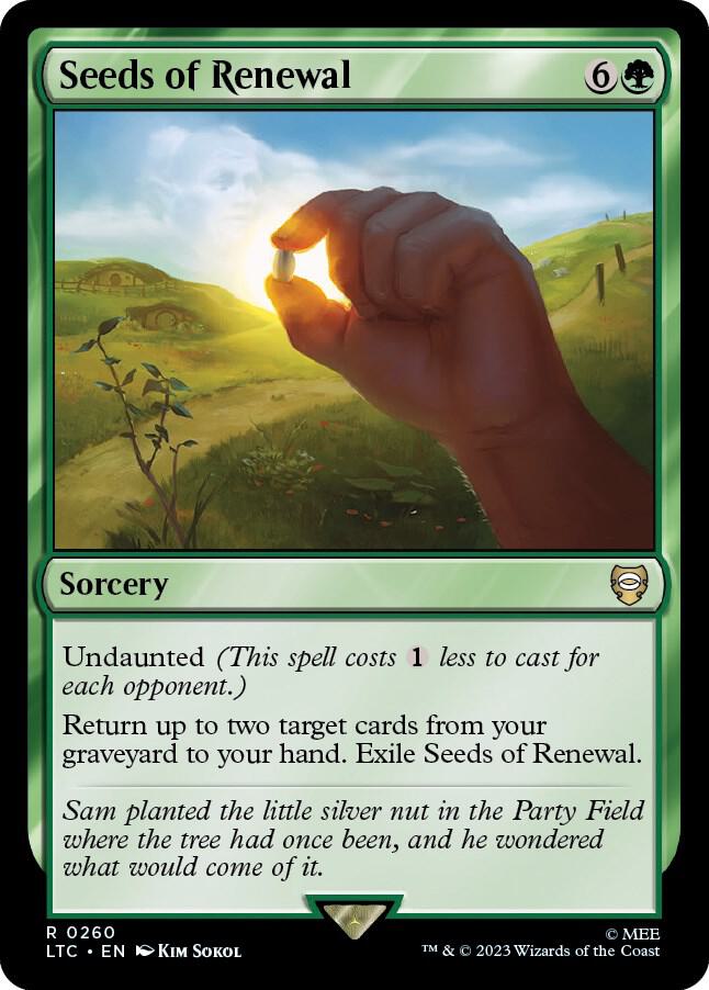 Seeds of Renewal 260 (Commander: The Lord of the Rings: Tales of Middle-earth)  | Good Games Adelaide SA