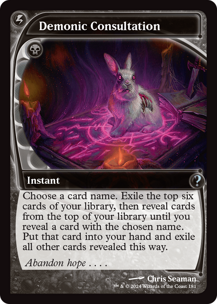 Demonic Consultation (Future Sight) [Mystery Booster 2] | Good Games Adelaide SA