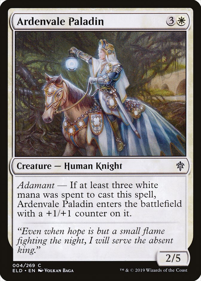 Ardenvale Paladin 4 (Throne of Eldraine)  - Foil | Good Games Adelaide SA