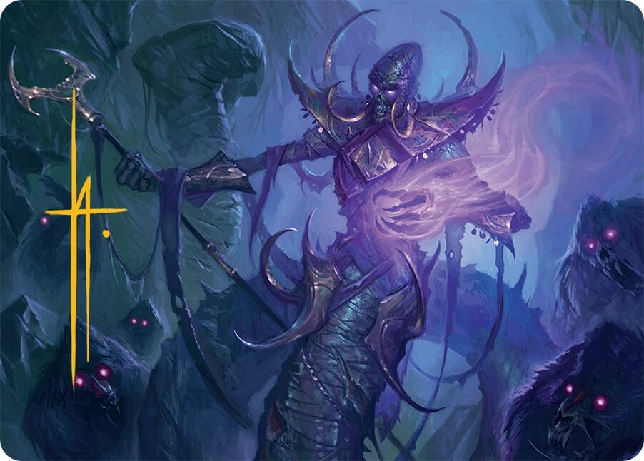 Sidisi Regent of the Mire Art Card 14 54 Gold Stamped Signature 14 (Art Series: Tarkir: Dragonstorm)  | Good Games Adelaide SA