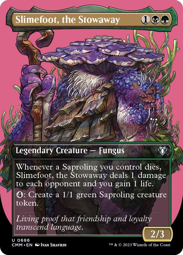 Slimefoot the Stowaway 686 (Commander Masters)  - Borderless | Good Games Adelaide SA