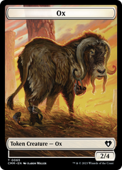 Phyrexian Golem // Ox Double-Sided Token [Commander Masters Tokens] | Good Games Adelaide SA