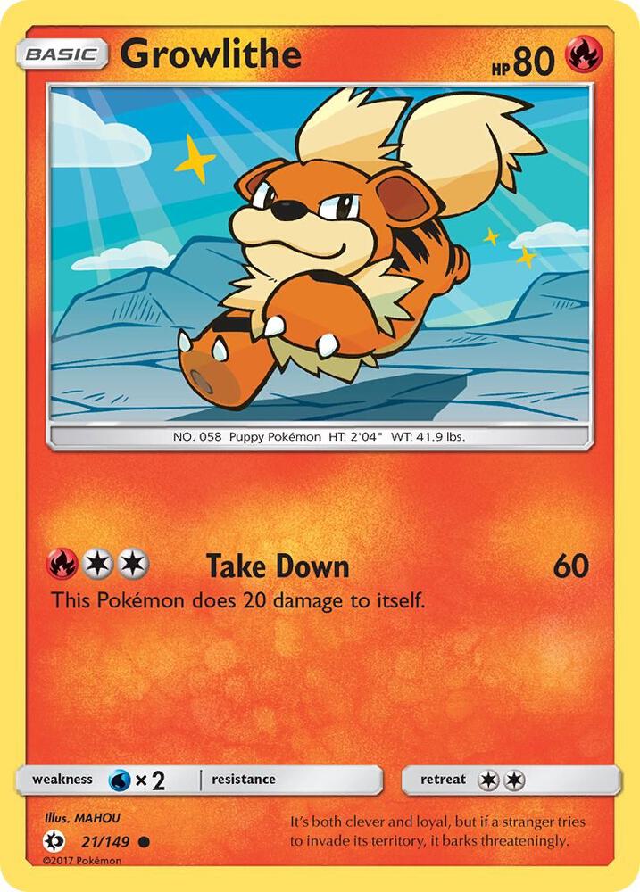 Growlithe 21/149 (SM Base Set)  | Good Games Adelaide SA