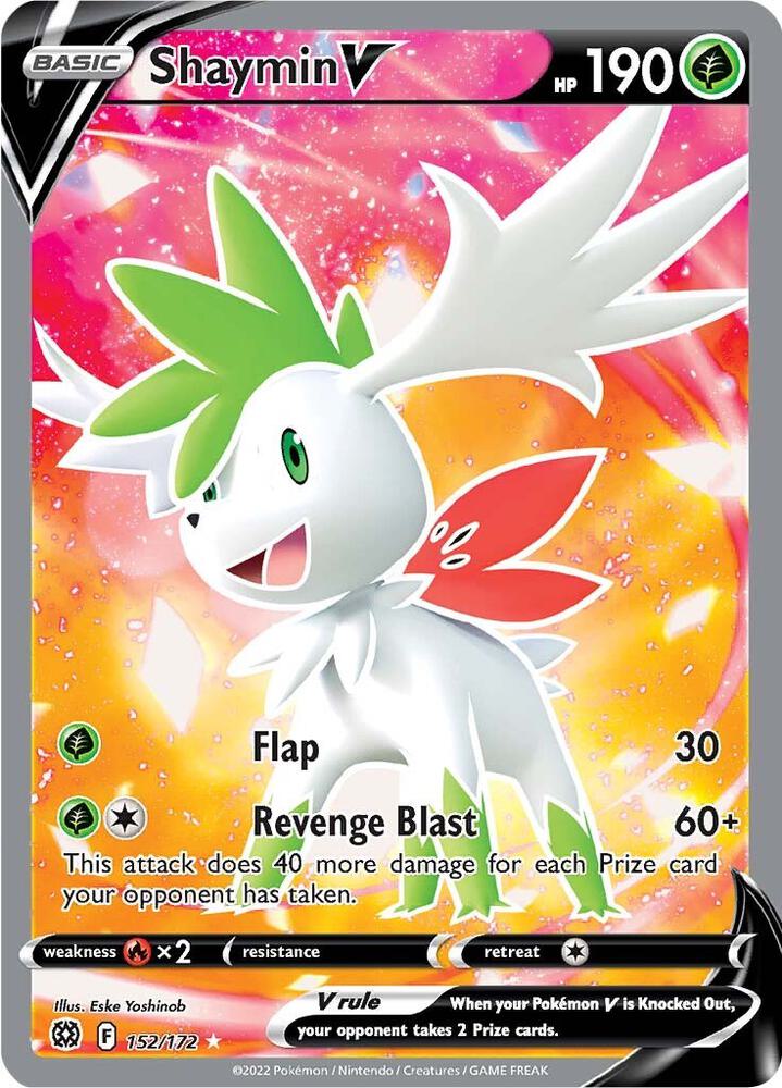 Shaymin V Full Art 152/172 (SWSH09: Brilliant Stars)  - Holofoil | Good Games Adelaide SA