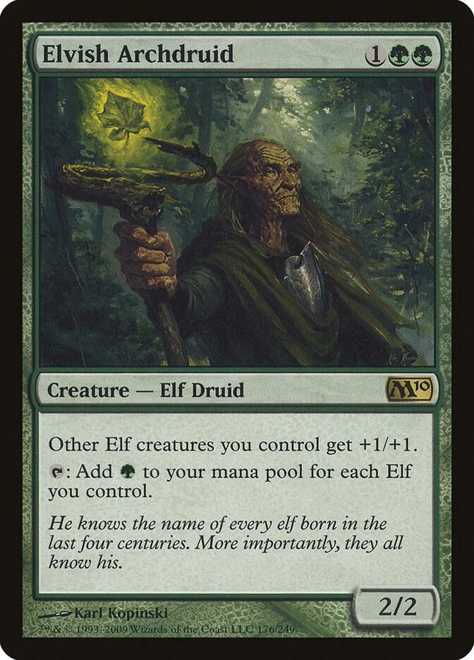 Elvish Archdruid 176 (Magic 2010 (M10))  - Foil | Good Games Adelaide SA