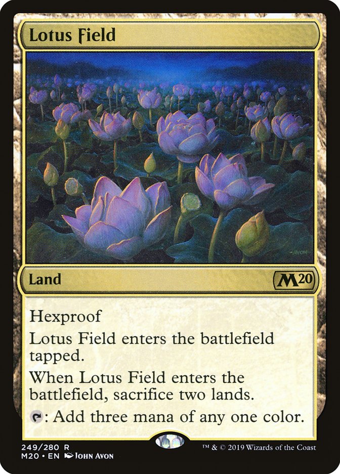 Lotus Field 249 (Core Set 2020)  - Foil | Good Games Adelaide SA