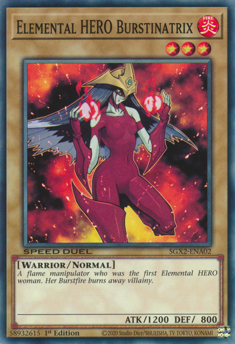 Elemental HERO Burstinatrix [SGX2-ENA02] Common | Good Games Adelaide SA