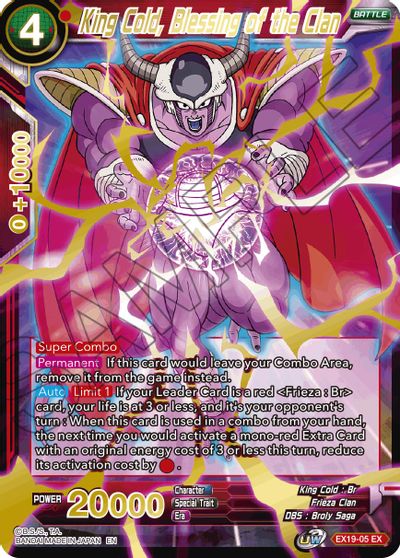 King Cold, Blessing of the Clan (EX19-05) [Special Anniversary Set 2021] | Good Games Adelaide SA
