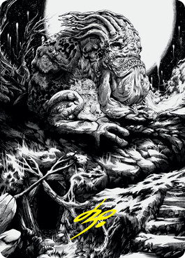 Grolnok, the Omnivore Art Card (Gold-Stamped Signature) [Innistrad: Crimson Vow Art Series] | Good Games Adelaide SA