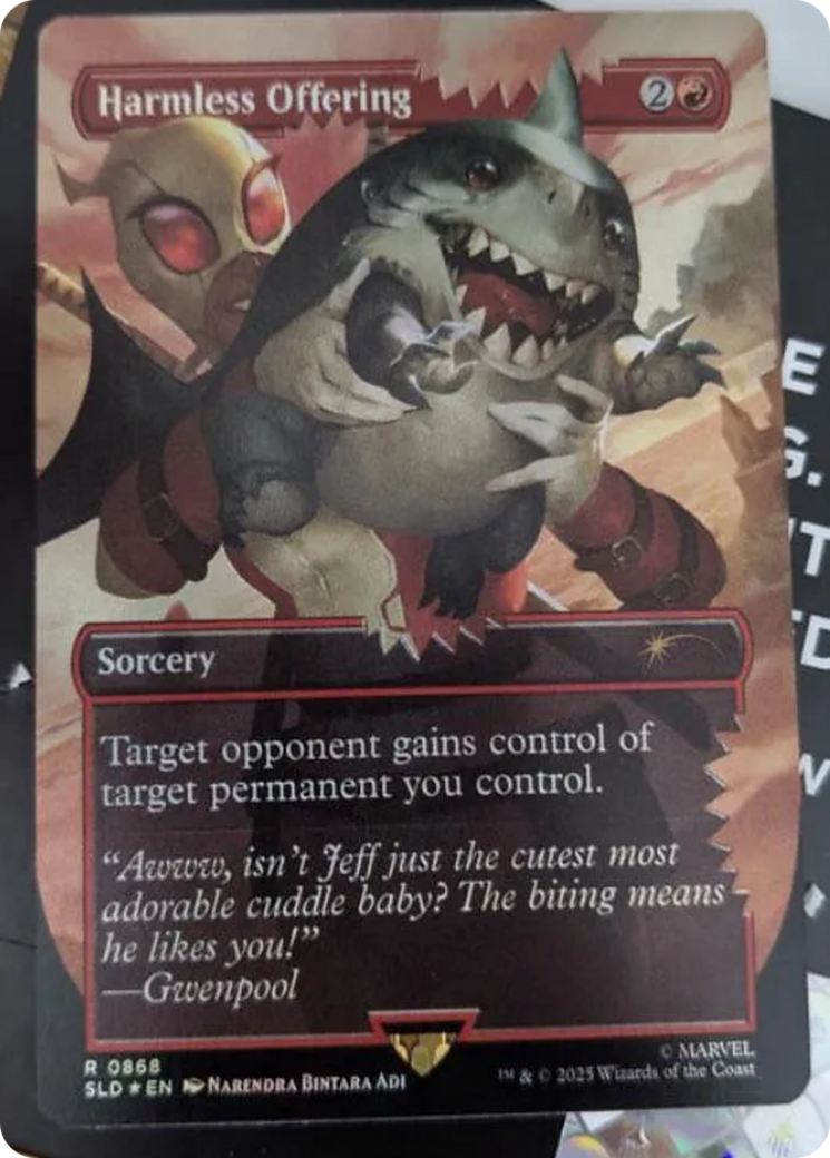 Harmless Offering (Rainbow Foil) [Secret Lair Drop Series] | Good Games Adelaide SA