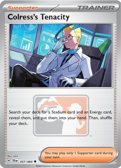 Colress's Tenacity 057/064 (League & Championship Cards)  - Reverse Holofoil | Good Games Adelaide SA