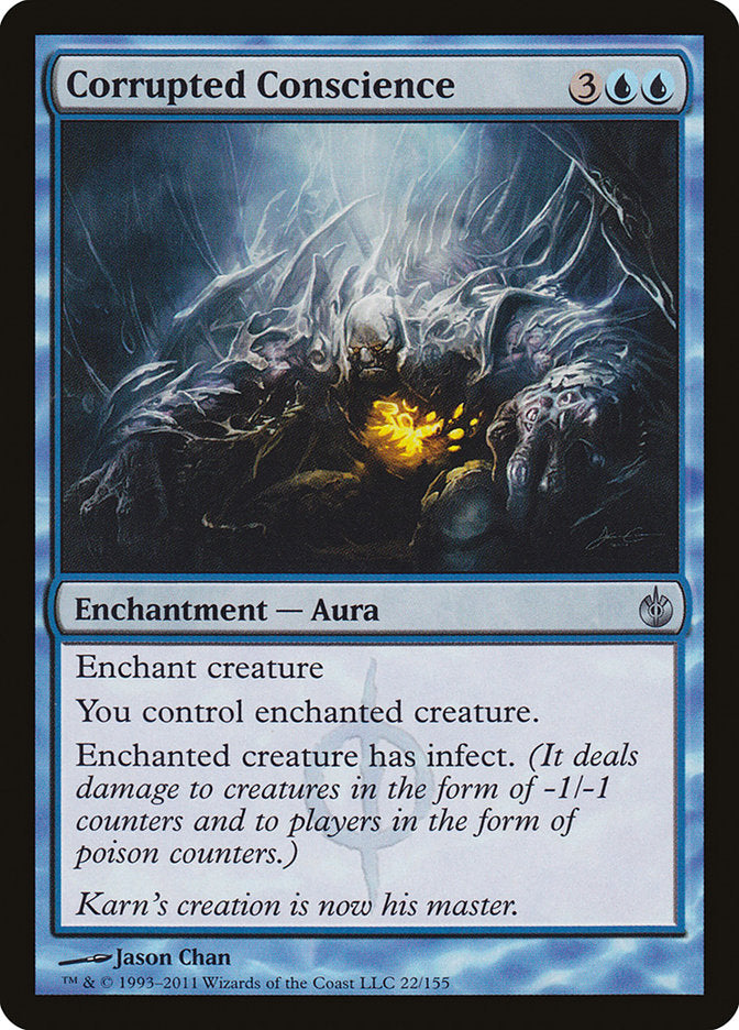 Corrupted Conscience 22 (Mirrodin Besieged)  - Foil | Good Games Adelaide SA