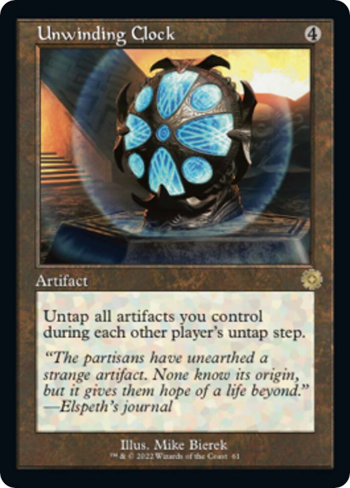 Unwinding Clock 61 (The Brothers' War: Retro Frame Artifacts)  - Foil | Good Games Adelaide SA