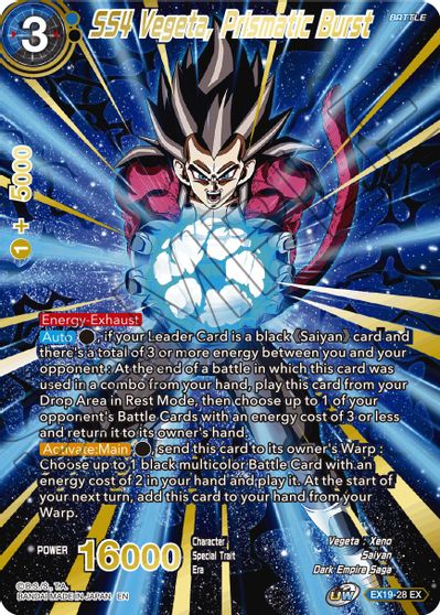 SS4 Vegeta, Prismatic Burst (EX19-28) [Special Anniversary Set 2021] | Good Games Adelaide SA
