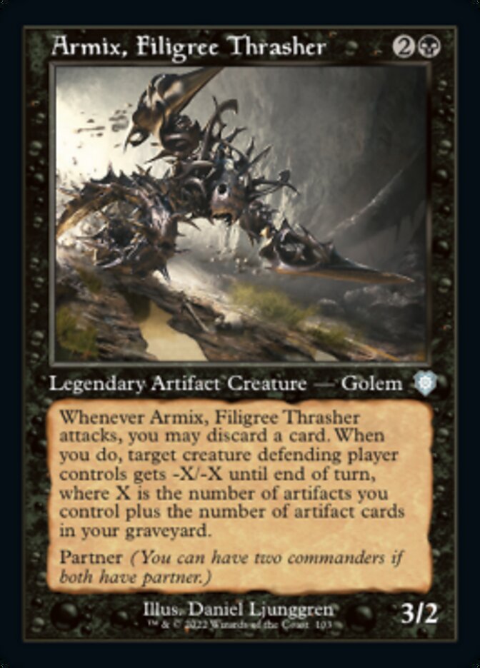 Armix, Filigree Thrasher (Retro) [The Brothers' War Commander] | Good Games Adelaide SA