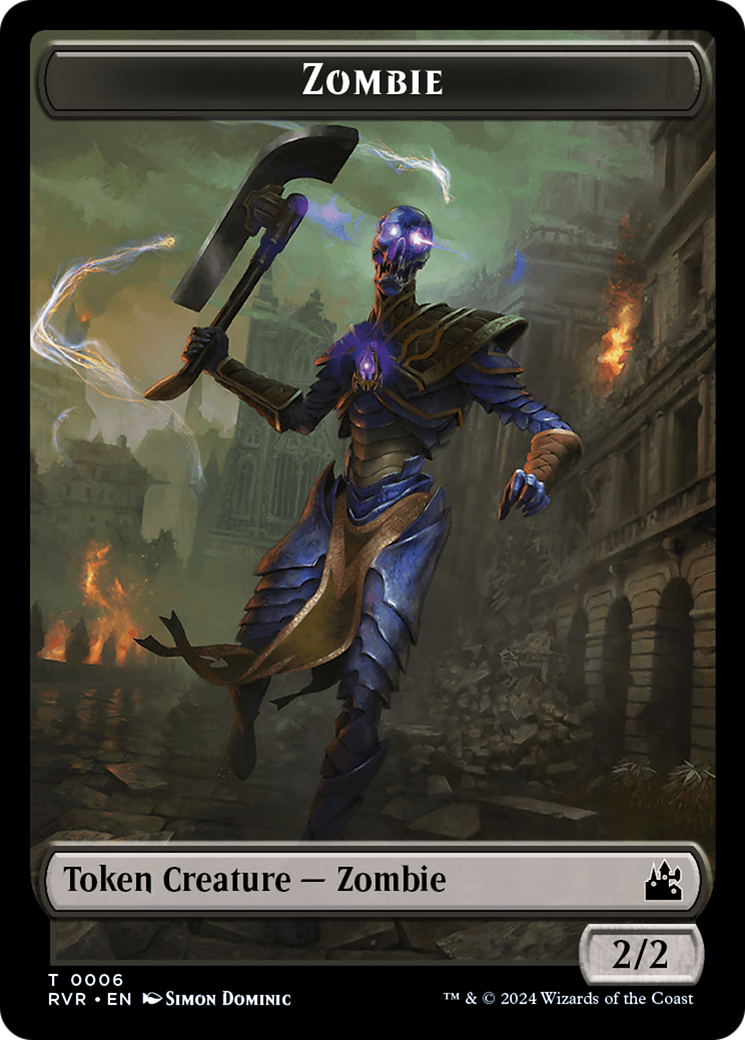 Saproling // Zombie Double-Sided Token [Ravnica Remastered Tokens] | Good Games Adelaide SA